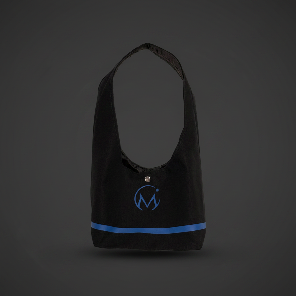 Mini Bo Bag - Blue on Dark Grey